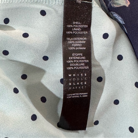 White House Black Market Blue Floral Camisole - Picture 9 of 12